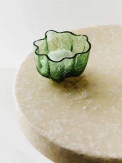 Kosta Boda Crackle kaarsenhouder 5,8 cm, Donkergroen< Kaarsenhouders & Kaarsenborden