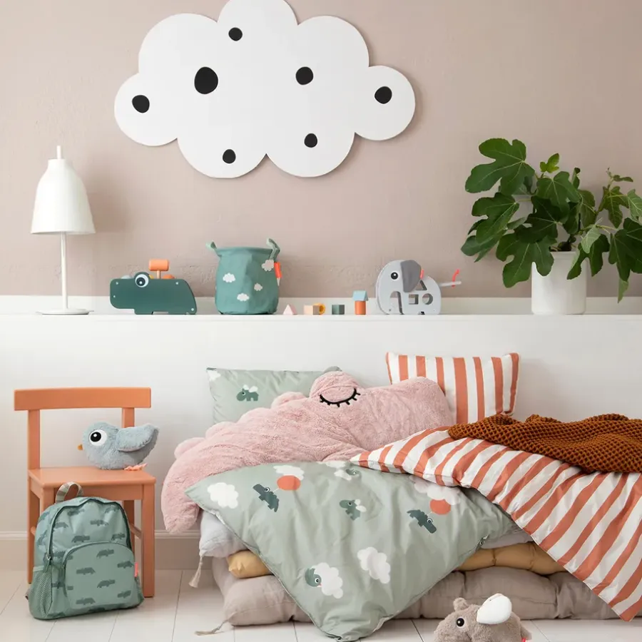 Done by deer Croco knuffeldier big 100 cm, Powder< Kinderkamer Interieuraccessoires|Kinderkamer Interieuraccessoires