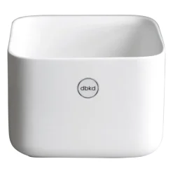 DBKD Cube plant lage pot Ø13 cm, Matte white< Bloempotten