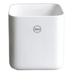 DBKD Cube pot small Ø13 cm, Matte White< Bloempotten