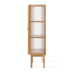 Audo Copenhagen Curiosity kast met glazen deuren 143 cm, Oak< Kasten & Vitrines