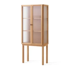Audo Copenhagen Curiosity kast met glazen deuren 168 cm, Oak< Kasten & Vitrines