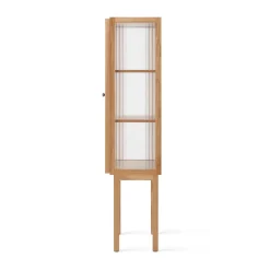 Audo Copenhagen Curiosity kast met glazen deuren 168 cm, Oak< Kasten & Vitrines