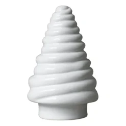 DBKD Curl tree decoratieve spar 13 cm, Shiny white< Kerstdecoraties