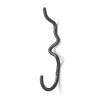 Ferm Living Curvature haak enkel, Zwart messing< Haken & Hangers