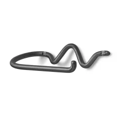 Ferm Living Curvature toiletpapierhouder, Zwart messing< Toiletpapierhouders