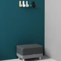 Normann Copenhagen Curve haak, zwart< Haken & Hangers