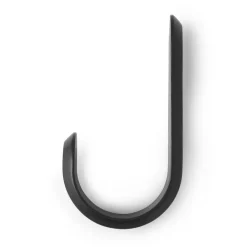 Normann Copenhagen Curve haak, zwart< Haken & Hangers