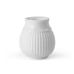 Lyngby Porcelæn Curve kandelaar 7 cm, Wit< Kandelaars