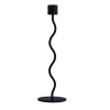 Cooee Design Curved kandelaar 26 cm, Black< Kandelaars