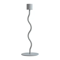 Cooee Design Curved kandelaar 23 cm, Pale blue< Kandelaars