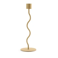 Cooee Design Curved kandelaar 23 cm, Peanut< Kandelaars
