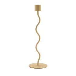 Cooee Design Curved kandelaar 26 cm, Peanut< Kandelaars