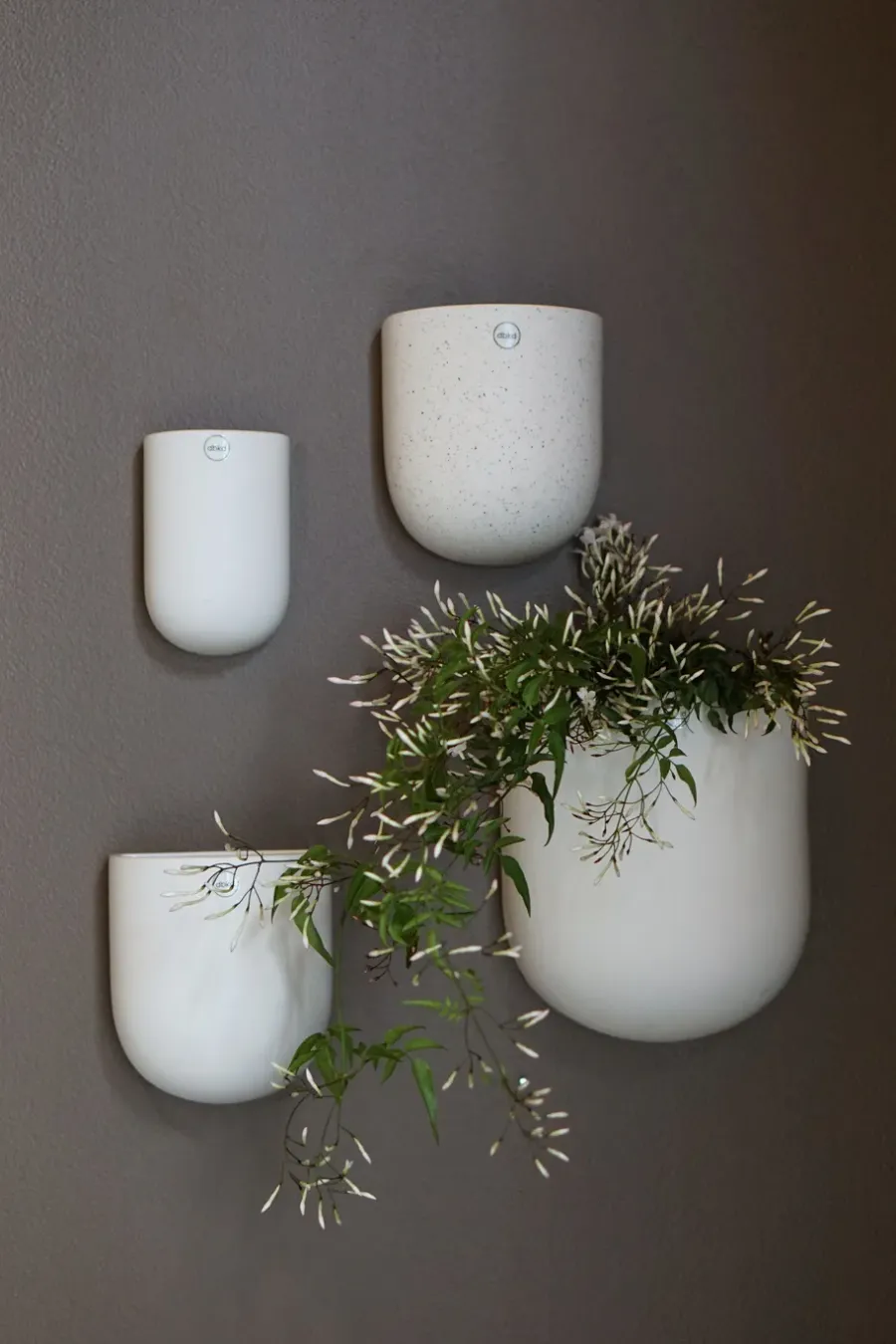 DBKD Cut wandbloempot wit, groot< Bloempotten