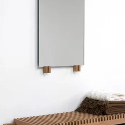 Fritz Hansen Cutter spiegel, Eik zwart gebeitst< Wandspiegels