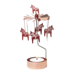 Pluto Design Dalahäst engelenspel, Koper-rood< Kerstdecoraties