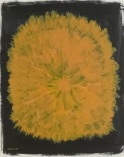 Fine Little Day Dandelion poster 40x50 cm, Geel-zwart< Posters