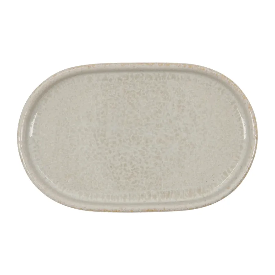 Meraki Datura serveerblad 12,5x20 cm, Shellish grey< Decoratieve Accessoires|Decoratieve Dienbladen