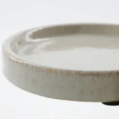Meraki Datura zeephouder Ø12,5 cm, Shellish grey< Zeepdispensers & Zeepschaaltjes