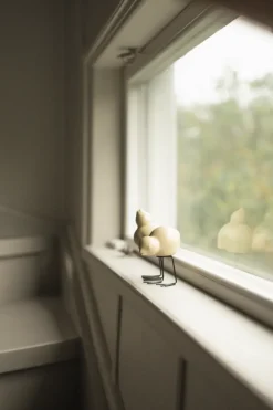 DBKD Swedish Birds paasdecoratie 2-pack, Shiny yellow< Paasdecoratie