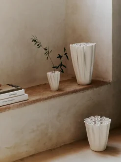 Ferm Living Dedali vaas 11 cm, Off-white< Vazen