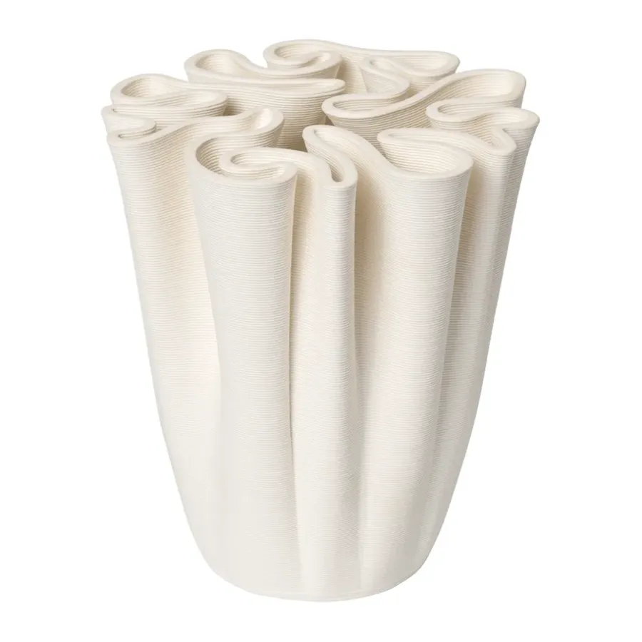 Ferm Living Dedali vaas 18 cm, Off-white< Vazen