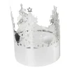 Pluto Design Denneboom waxinelichtjeshouder mini, Zilver< Kerstdecoraties