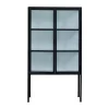 Lene Bjerre Depot vitrinekast 85x40x150 cm, Black-white< Kasten & Vitrines