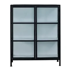 Lene Bjerre Depot vitrinekast 90x40x110 cm, Black-white< Kasten & Vitrines