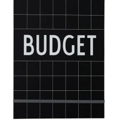 Design Letters budgetboek, Zwart< Kalenders & Notitieboeken