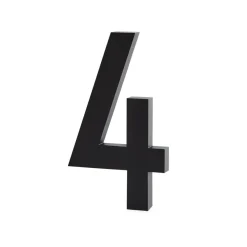 Design Letters cijfers aluminum 50 mm., 4< Decoratieve Accessoires|Kinderkamer Interieuraccessoires