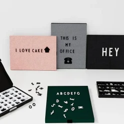 Design Letters letterbord A4, donkergrijs< Prikborden