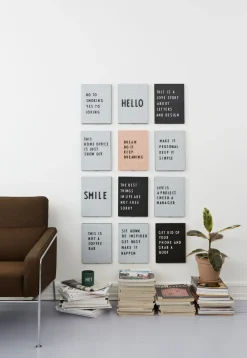 Design Letters letterbord A4, Zwart< Prikborden
