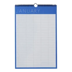 Design Letters maandplanner, Cobalt blue< Kalenders & Notitieboeken