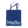 Design Letters Tote bag tas, Hello-donkerblauw< Opbergmanden