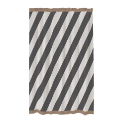 Mette Ditmer Diagonal douchegordijn 150x200 cm, Dark grey< Douchegordijnen