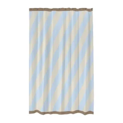 Mette Ditmer Diagonal douchegordijn 150x200 cm, Light blue< Douchegordijnen