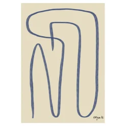Paper Collective Different Ways poster blauw, 50x70 cm< Posters