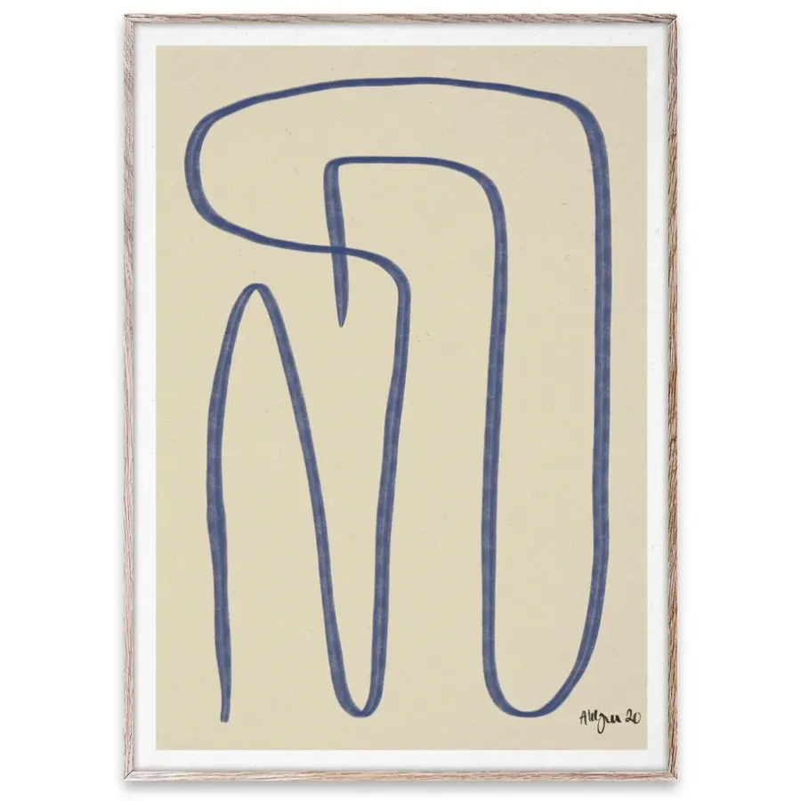 Paper Collective Different Ways poster blauw, 50x70 cm< Posters