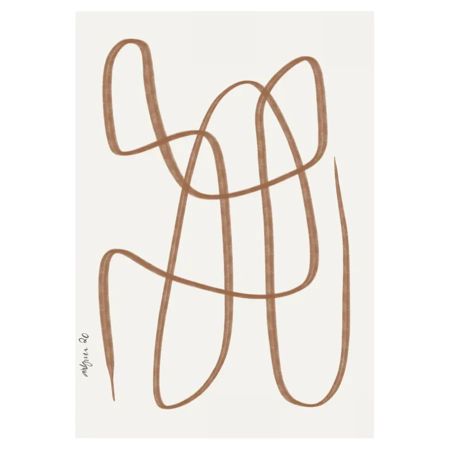 Paper Collective Different Ways poster bruin, 30x40 cm< Posters