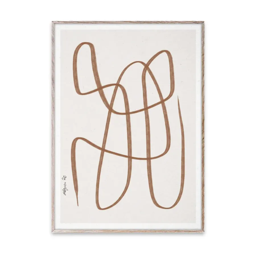 Paper Collective Different Ways poster bruin, 30x40 cm< Posters