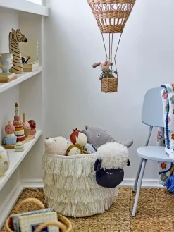 Bloomingville Dolly mand 40x30 cm, Wit< Kinderkamer Interieuraccessoires|Kinderkamer Interieuraccessoires