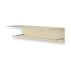 Ferm Living Dora handdoekhanger met legplank, Cashmere< Handdoekenrekken & -Ringen