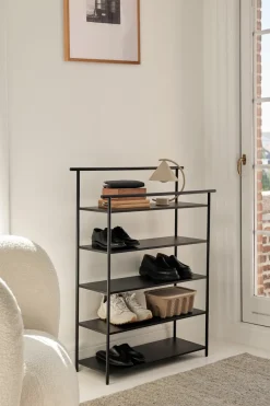 Ferm Living Dora staand rek, Black< Planken & Planksystemen