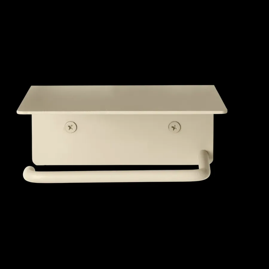 Ferm Living Dora toiletpapierhouder met legplank, Cashmere< Toiletpapierhouders