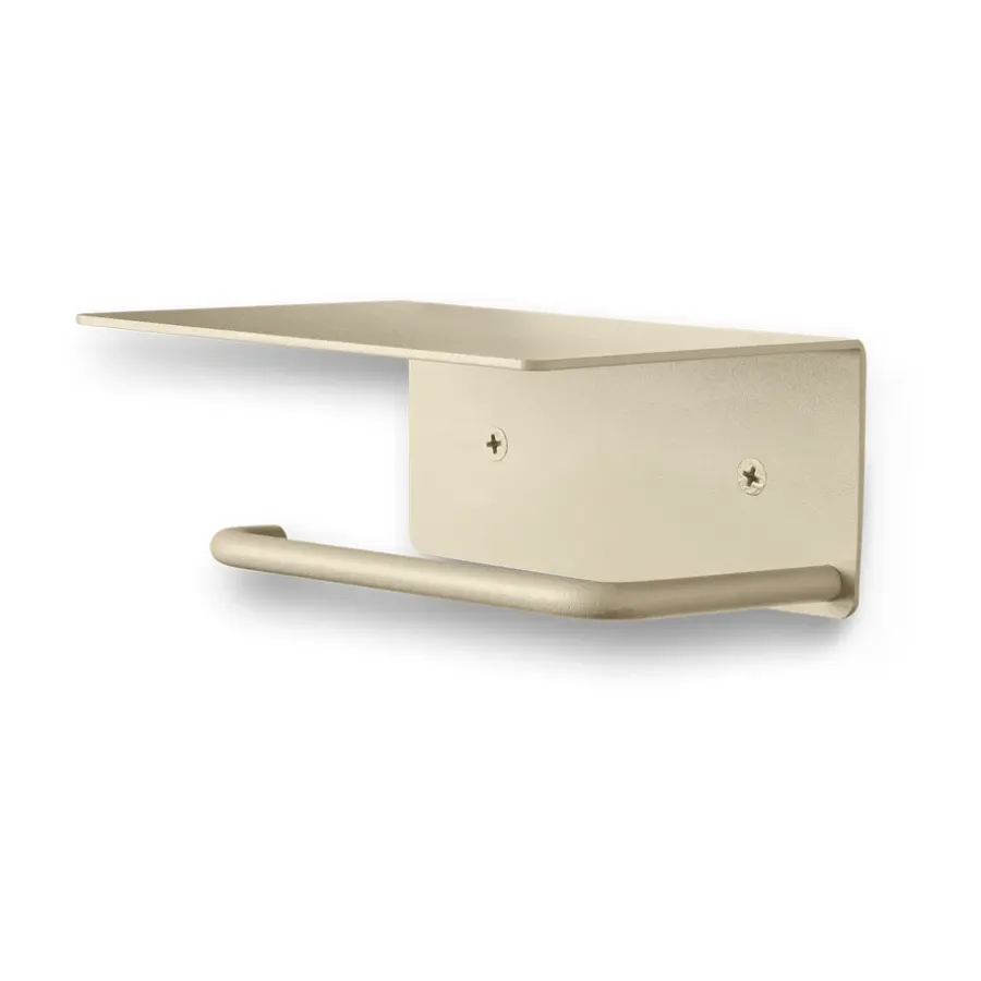 Ferm Living Dora toiletpapierhouder met legplank, Cashmere< Toiletpapierhouders
