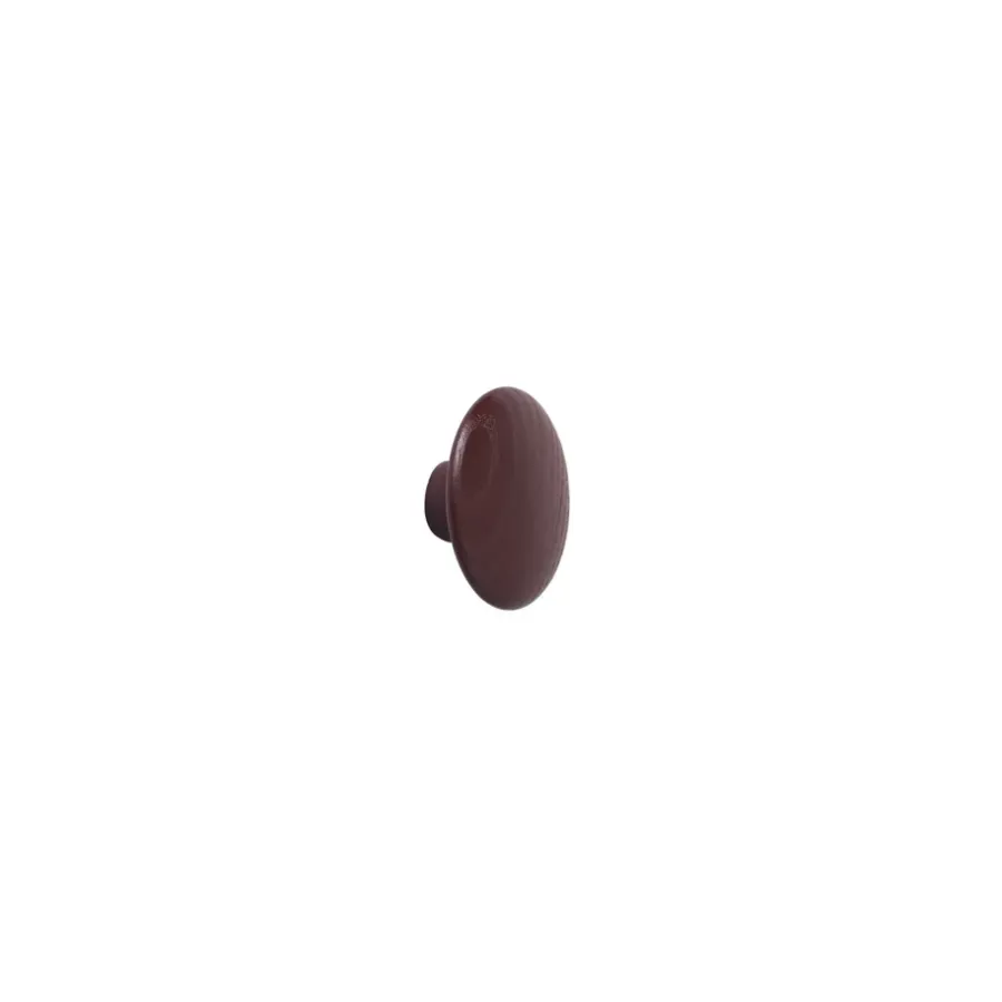 Muuto Dots wandhaak bordeaux, extra klein< Haken & Hangers|Opbergoplossingen Voor De Kinderkamer