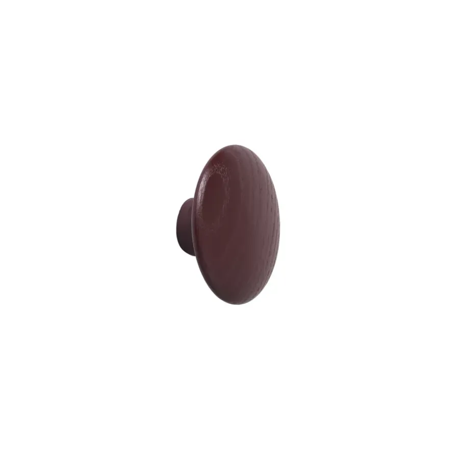 Muuto Dots wandhaak bordeaux, klein< Haken & Hangers|Opbergoplossingen Voor De Kinderkamer