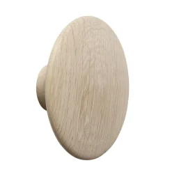 Muuto Dots wandhaak eikenhout, groot< Haken & Hangers|Opbergoplossingen Voor De Kinderkamer