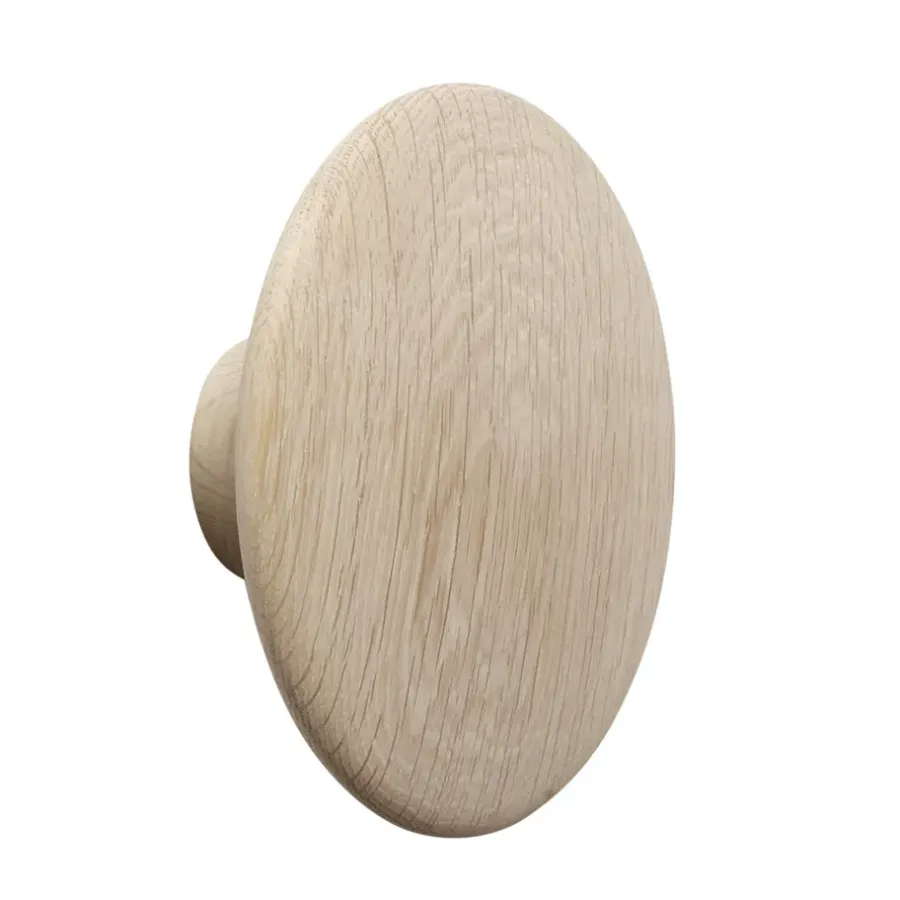 Muuto Dots wandhaak eikenhout, groot< Haken & Hangers|Opbergoplossingen Voor De Kinderkamer